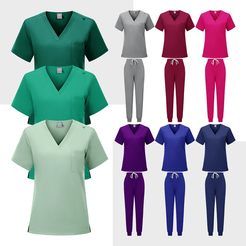 

Медицинская одежда для женщин, скрабы, комплекты для бега, штаны для кормления, хирургический халат, высококачественная медицинская униформа, оптовая продажа, униформа для красоты