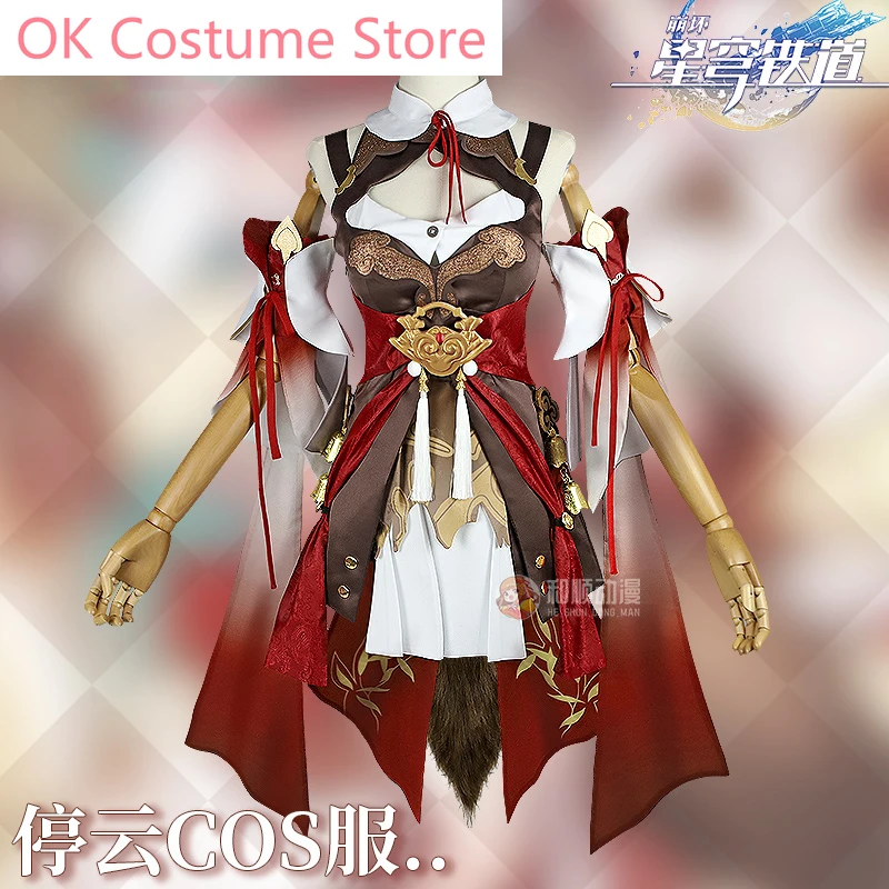 Anime! Honkai: Star Rail Tingyun Game Suit Gorgeous Sexy Uniform Cosplay Costume Halloween Carnival Party Outfit Women