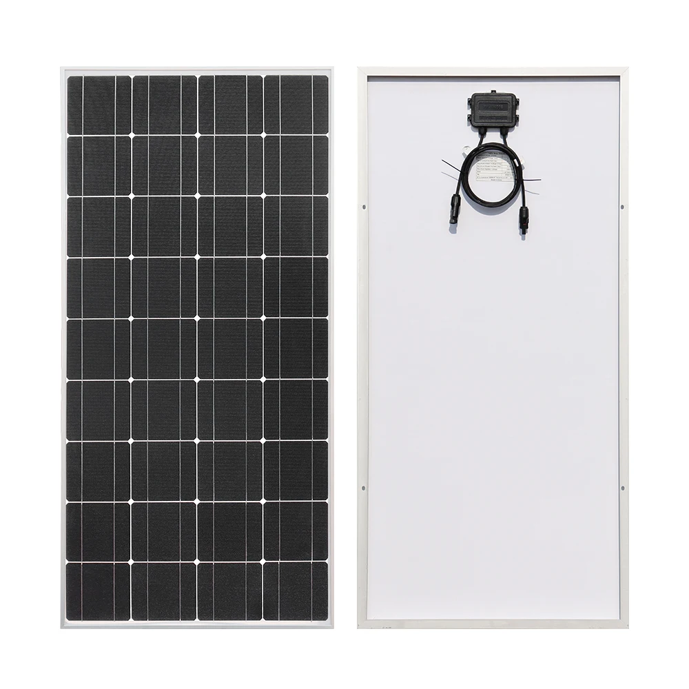 XINPUGUANG Monocrystalline Solar Panel 120W 18V with Aluminium Frame，120w 240w 12v 24v Off Grid High Efficiency，Solar Panels for Caravan, Motorhome,