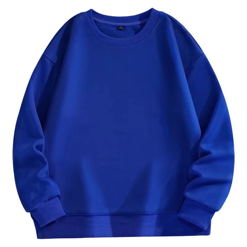 Trendiger Vielseitiger Pullover für Herren Einfarbig Herbst und Winter Bestseller Schlicht und Bequem Unisex Rundhals-Sweatshirt – Detail 5