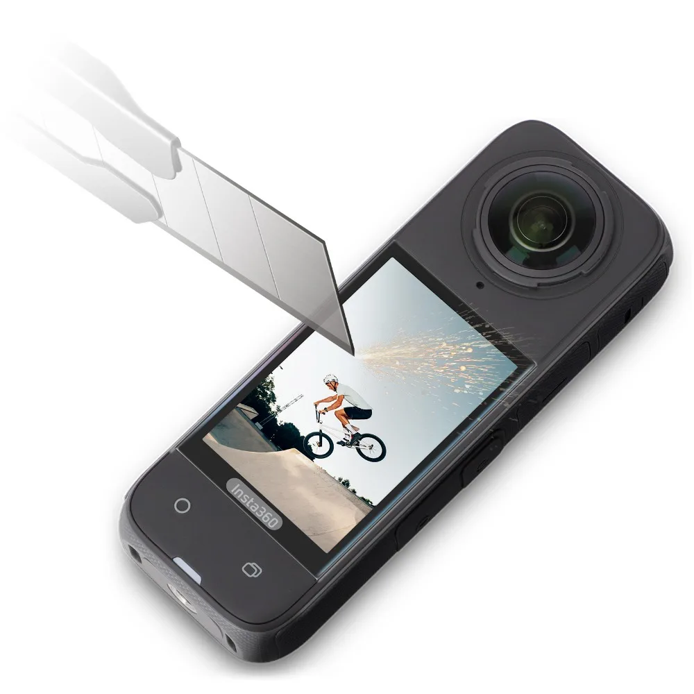 Screen Protector Full Coverage Tempered Glass Film 9H Film Set Protective Accessories Protector For Insta360 X4 Action Camera