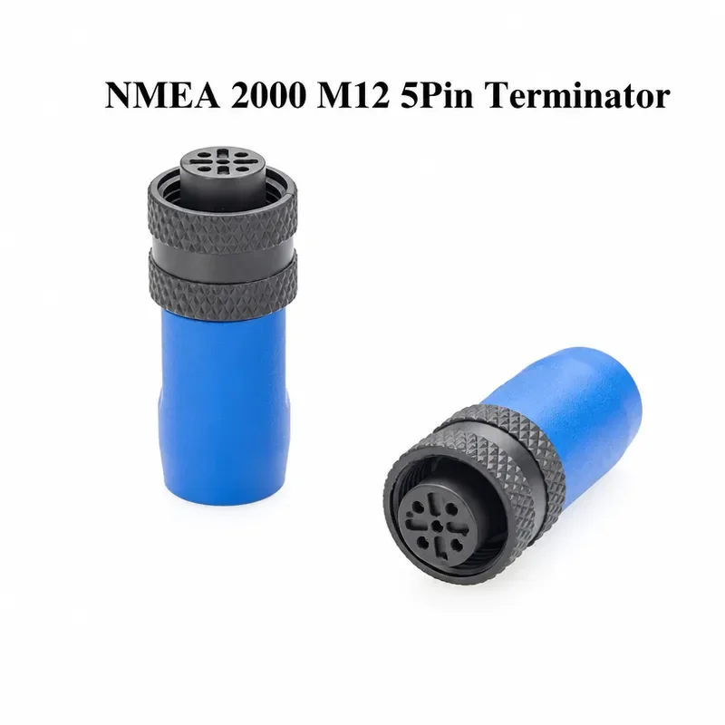 NMEA 2000 N2k Female Terminator Marine Micro-C M12 Terminal Resistor with 120 Ohm for Garmin Lowrance Simrad B&G Navico CAN
