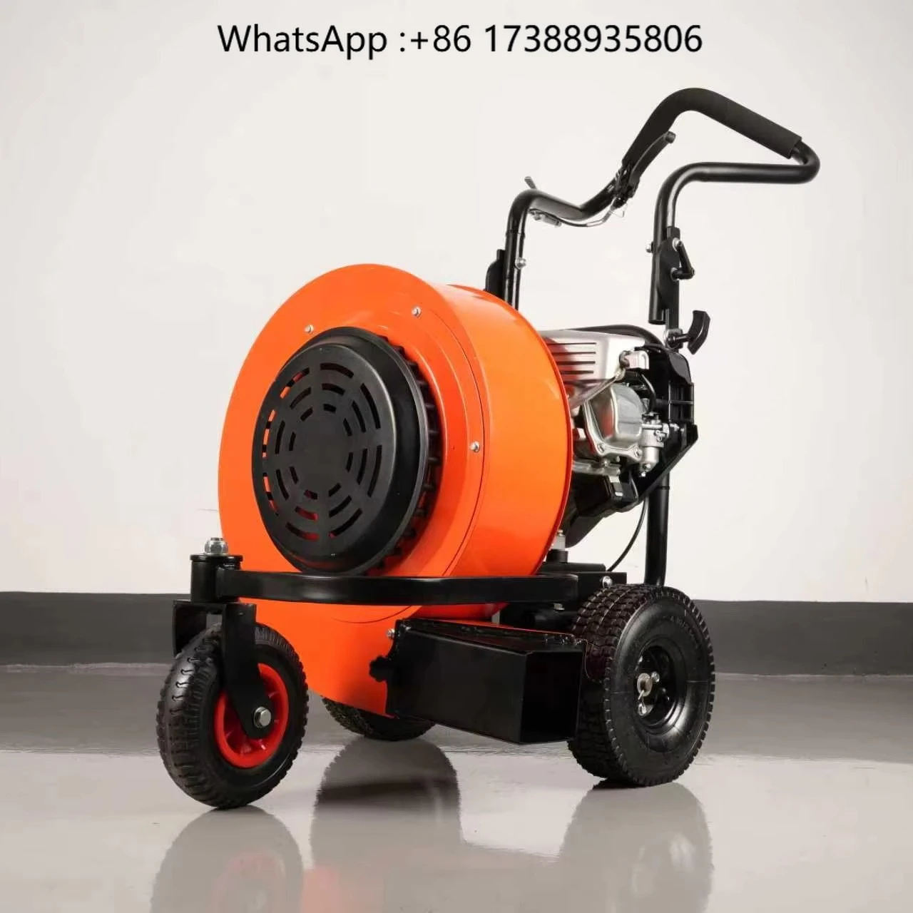 Leaf Blower, Walk-Behind Commercial Blower with Wheels for Efficient Debris & Leaf Removal in Yards and Public Areas