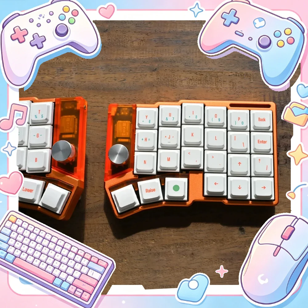 Cornix LP Split Mechanical Keyboard CNC Aluminum Shell Bluetooth Wired Dual Connectivity Custom Knob Control Vial Programm Gifts