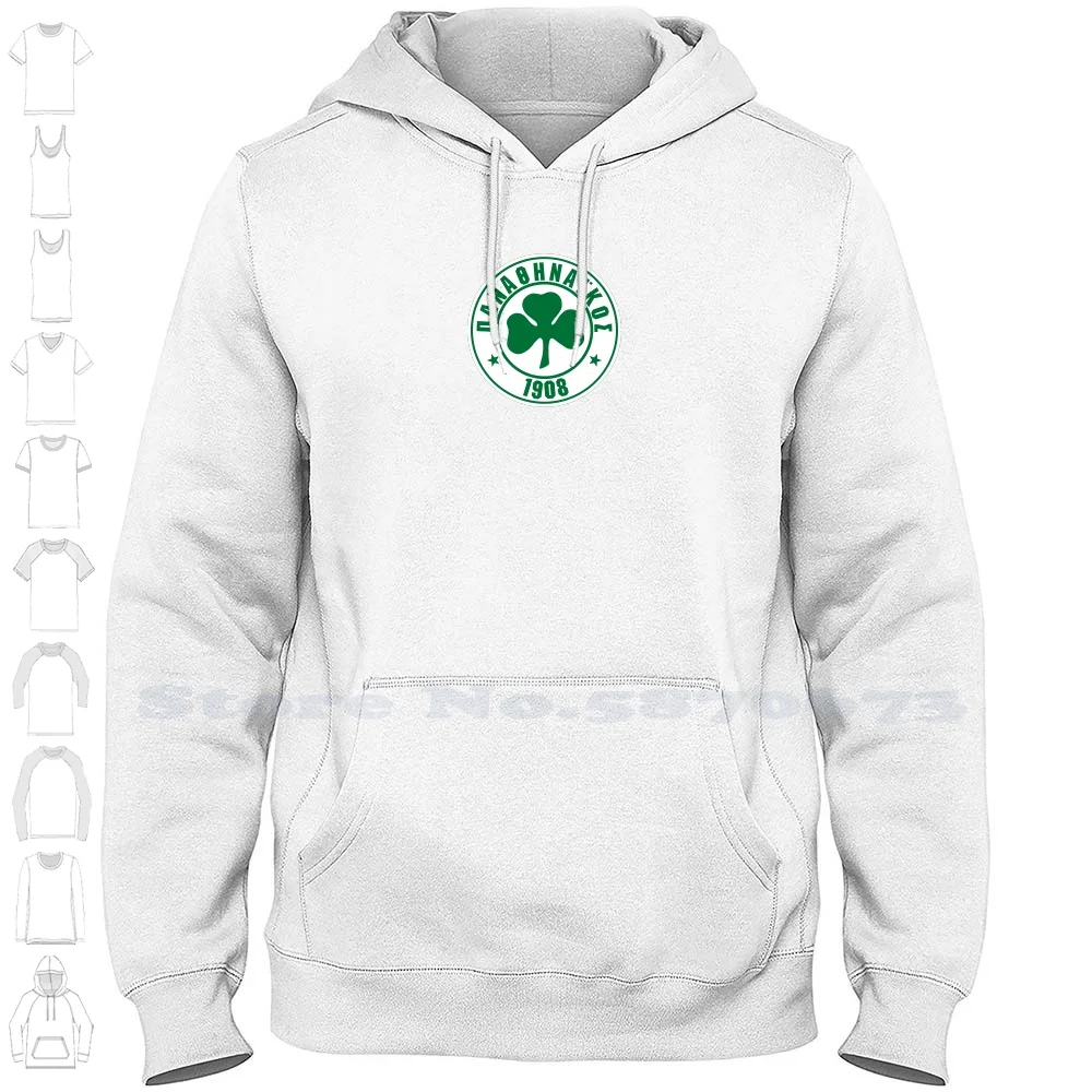 Panathinaikos Logo High-quality Hoodie 100% Cotton Sweatshirt