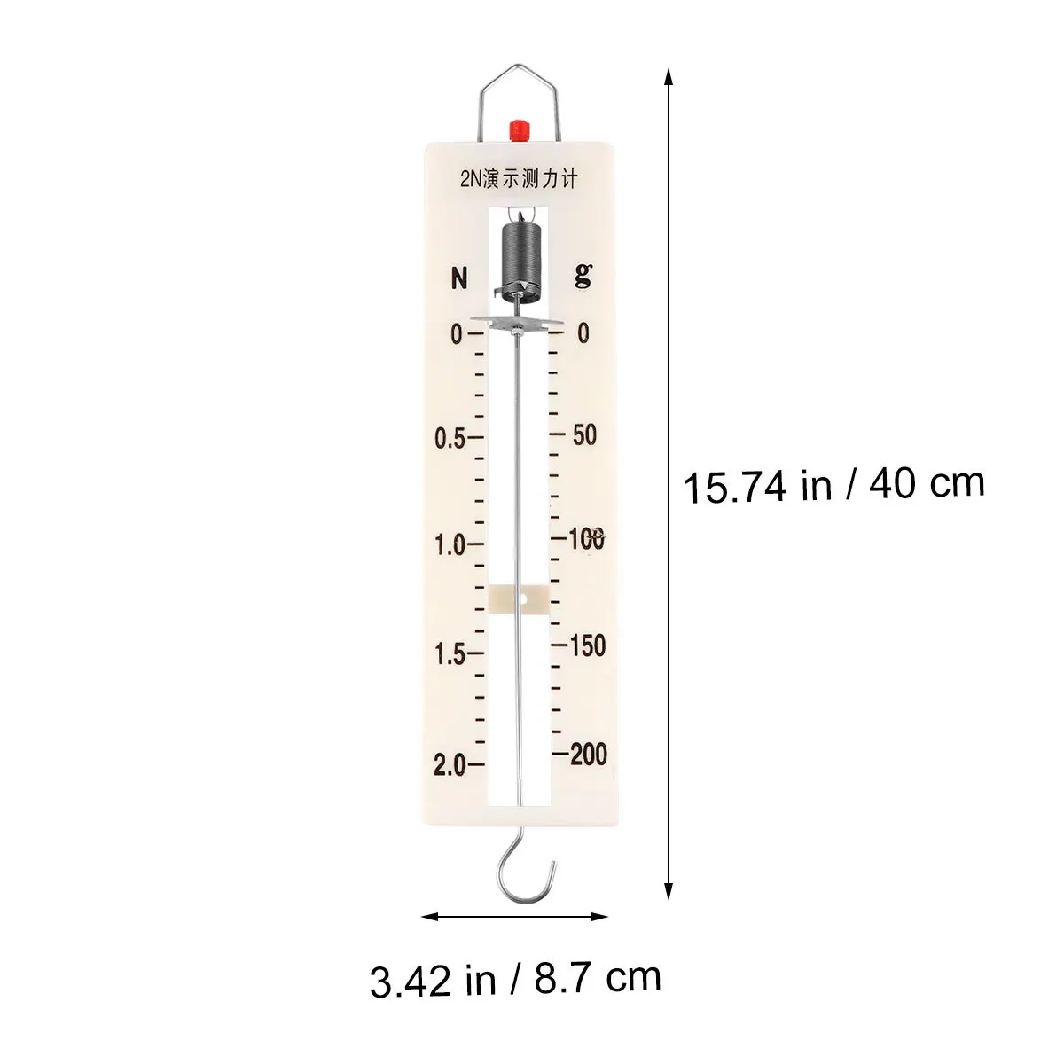 

1Pcs Spring Dynomometer Physical Mechanics Laboratory Instrument Lightweight Durable Tool for Experiments and Force Learning