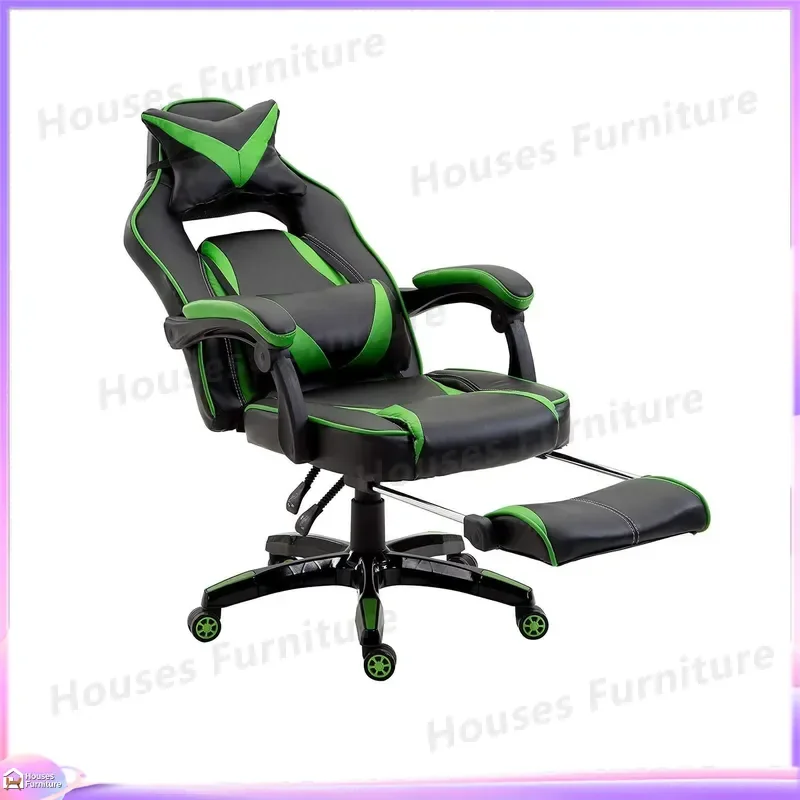 High Back Adjustable Racing Style Gaming Chair with Reclining Function Ergonomic Office Chair for Gamers Computer Users PVC