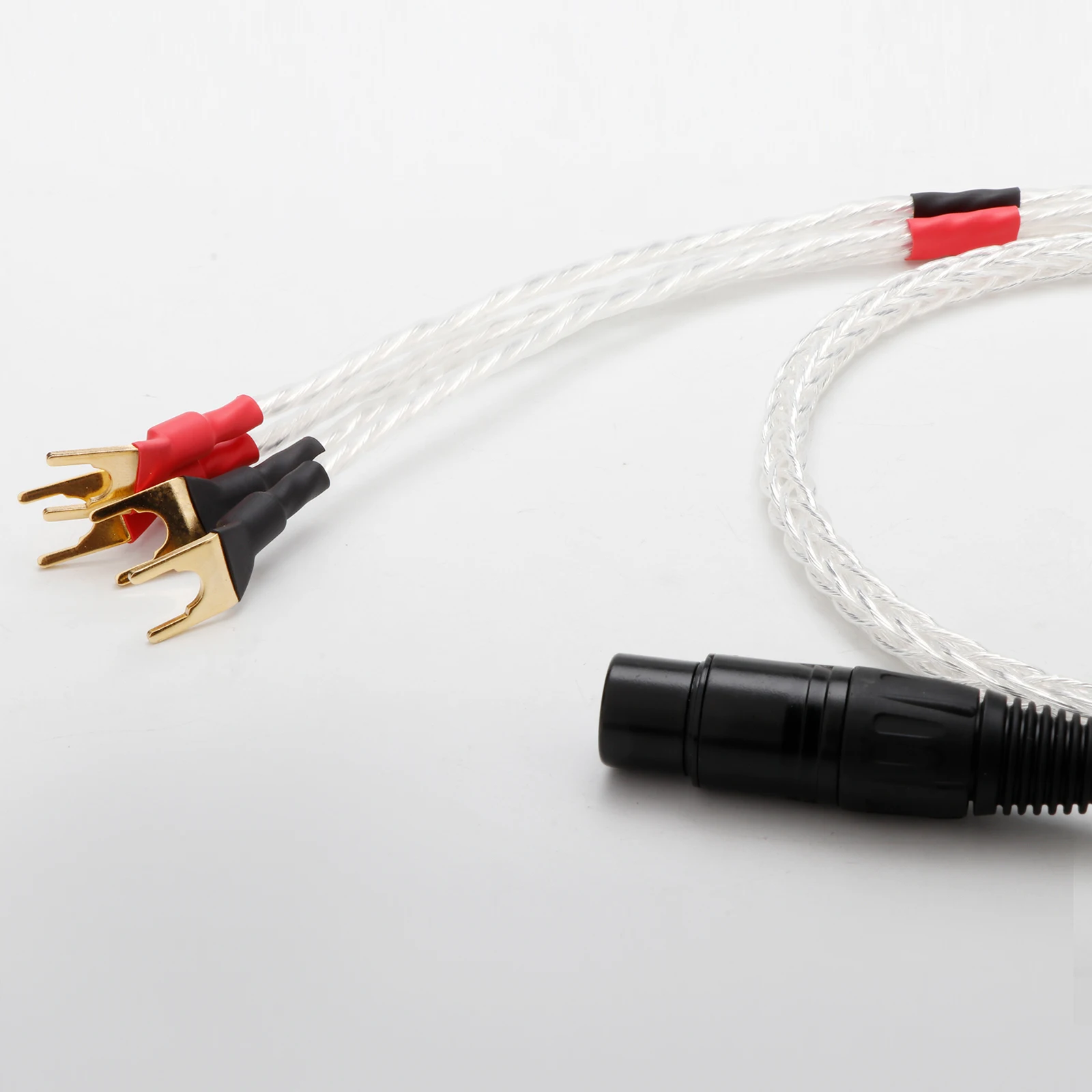 XLR-Buchse auf 4 Bananenstecker / Y-Spade Deluxe 4mm OCC Versilbert Vergoldet Bananenstecker Audiokabel Lautsprecher Verstärker Hifi-Kabel – Detail 4