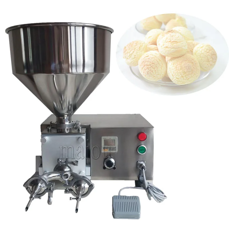 Electric Filling Machine For Cream Jam Chocolate Salad Puff Bread Injector Machine Churro Grouting Machine