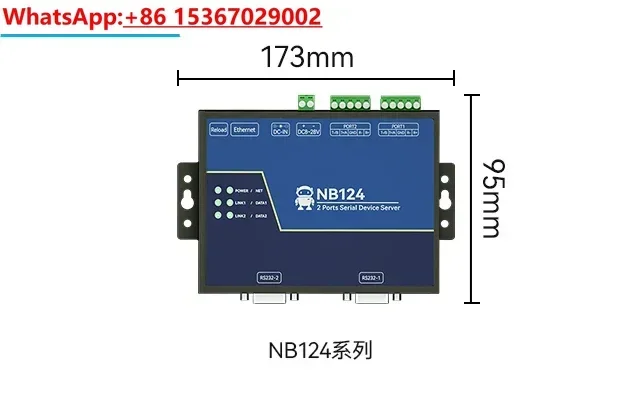 

Industrial grade 2-way serial server RS485 TCP/IP Modbus TCP/IP network data transmission communication equipment POE