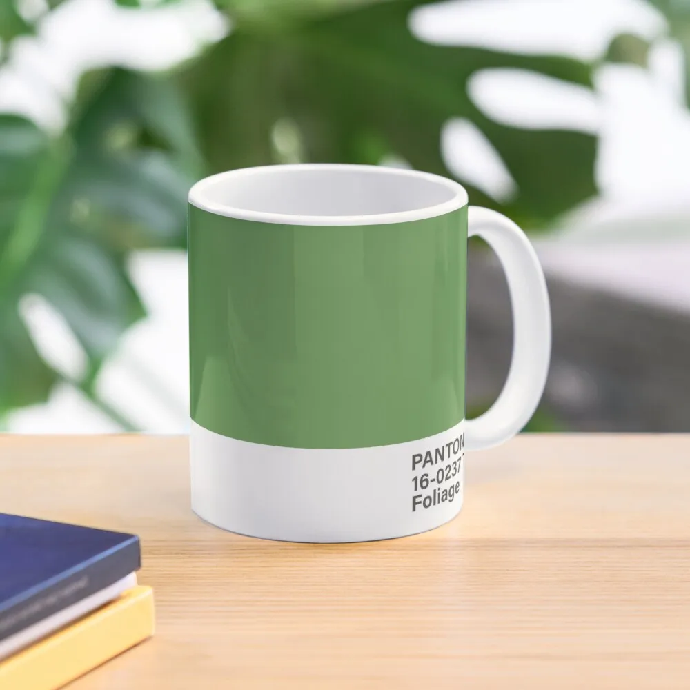 Pantone 16 0237 Tcx Foliage Classic  Mug Simple Drinkware Photo Image Gifts Design Printed Handle Round Tea Cup Picture Coffee