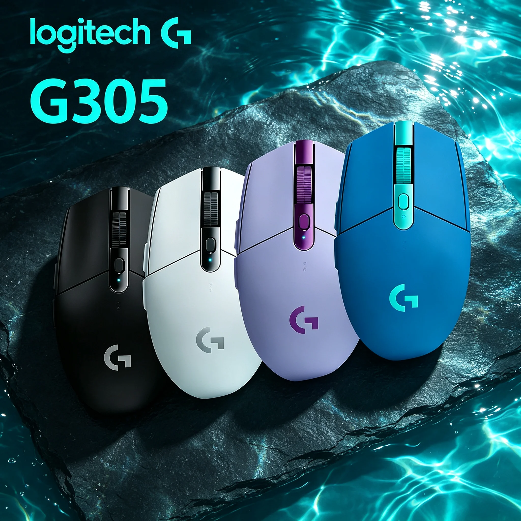 Logitech G305 Wireless Gaming Mouse 6 Programmable Keys Hero Sensor For CS2 PUBG LOL Valorant FPS MOBA Game Computer Gamer