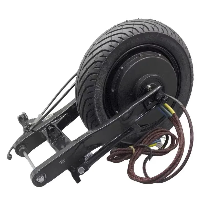 The updated swingarm kit supports the shock-absorbing installation of 10-inch wheel swingarms