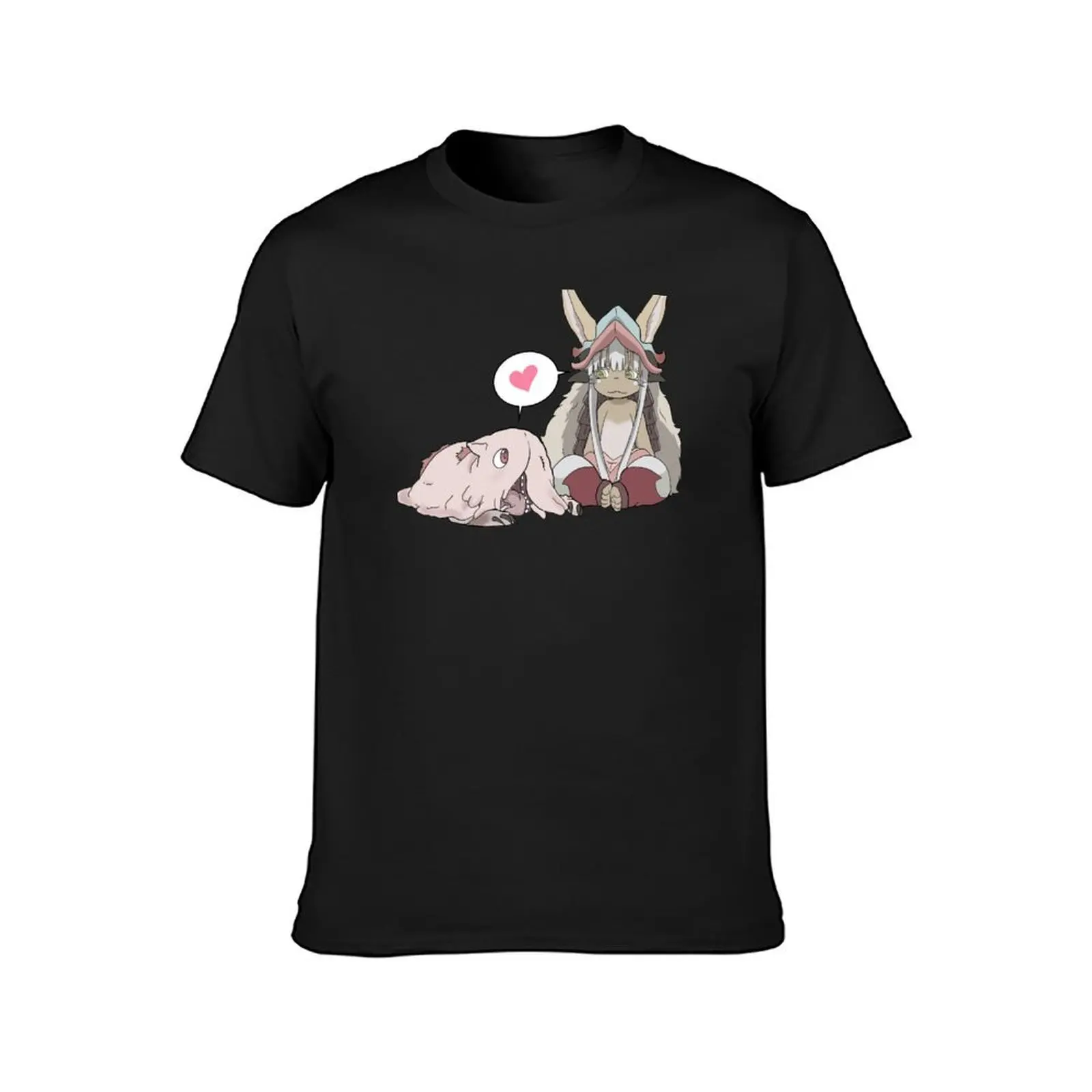 Made in abyss - mitty & nanachi t-shirt ragazzi animal print plus size t-shirt manica corta kawaii clothes mens graphic t-shirt anime