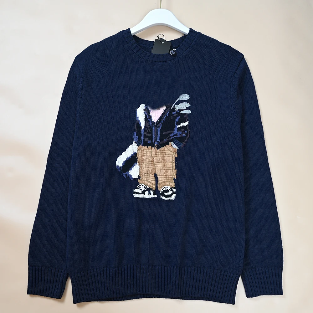 

Autumn Winter New Style Women's Classic Cartoon Pattern Thick Needle Cotton round Neck Casual Long Sleeve Sweater