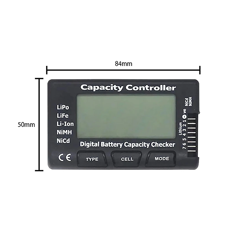 7 Digital Battery Capacity Checker Controller RC Cellmeter Tester Voltage Tester For LiPo Life Li-ion NiMH Nicd Cell Meter