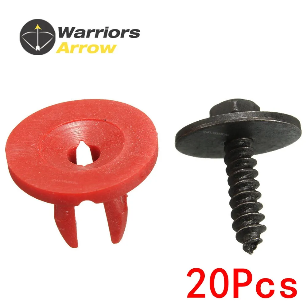 20pcs Car Engine Undertray Cover Clips Buttom Shield Guard Screws Auto Fastener Clips Rivet For Ford C-Max S-Max