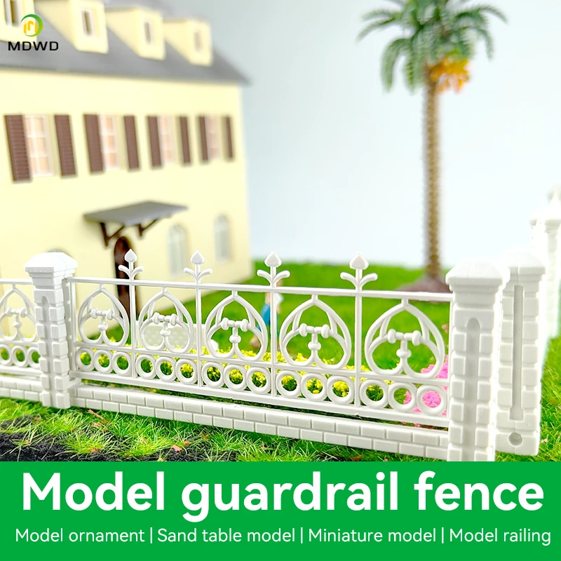 Architecture Model Plastic ABS Garden Fence For Train City Building Layout Diorama