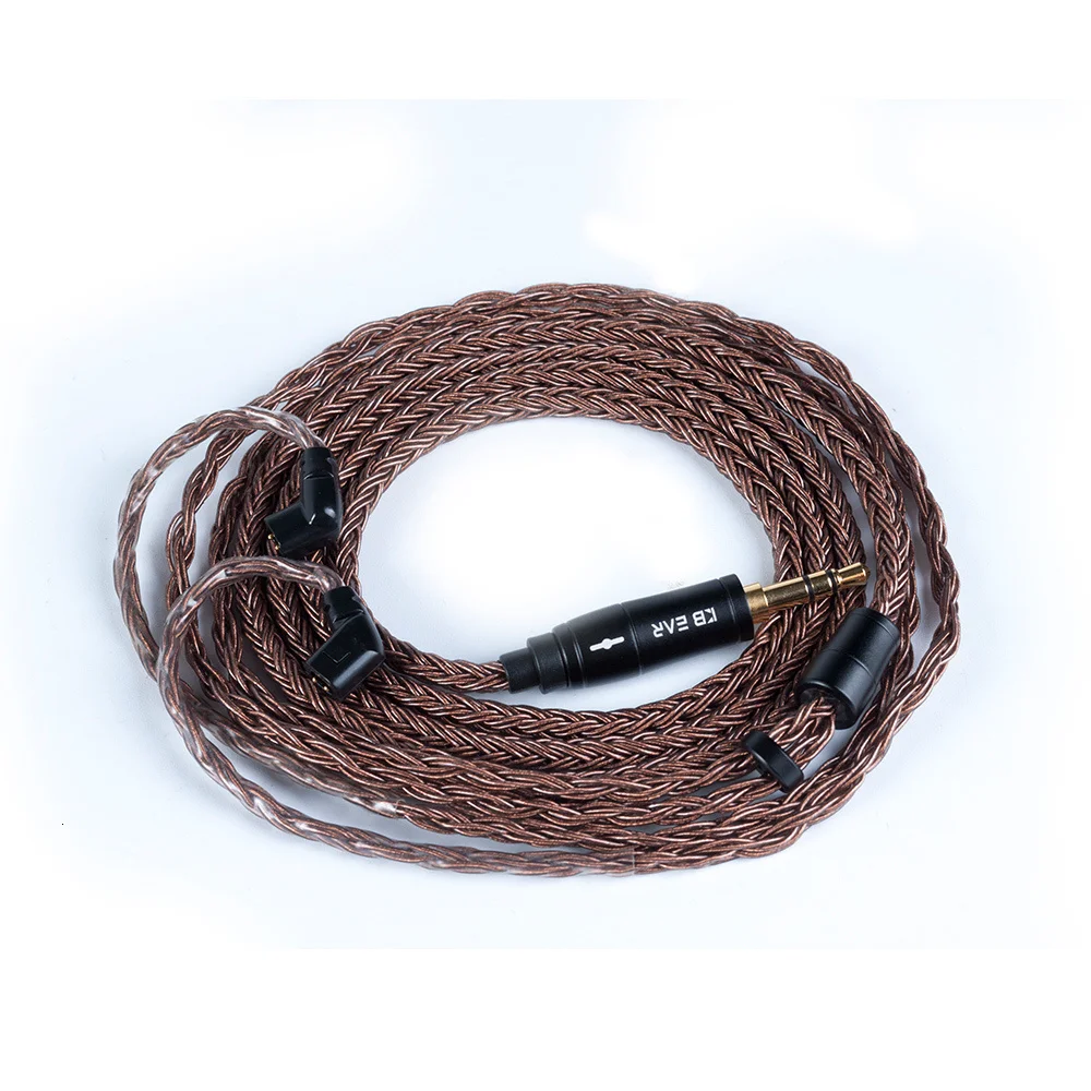 KBEAR 16 Core Reinem Kupfer Kopfhörer Kabel 2PIN/MMCX/QDC Earbuds Connector Verwenden Für KZ EDX ZSN PRO BLON BL-03 KBEAR KS1 Kopfhörer – Detail 22
