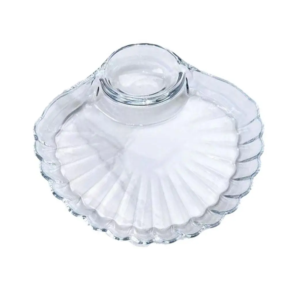 Plato con forma de flor linda, plato de condimento de doble rejilla, albóndigas de desayuno, contenedor de aperitivos de salsa de comida, W9j2