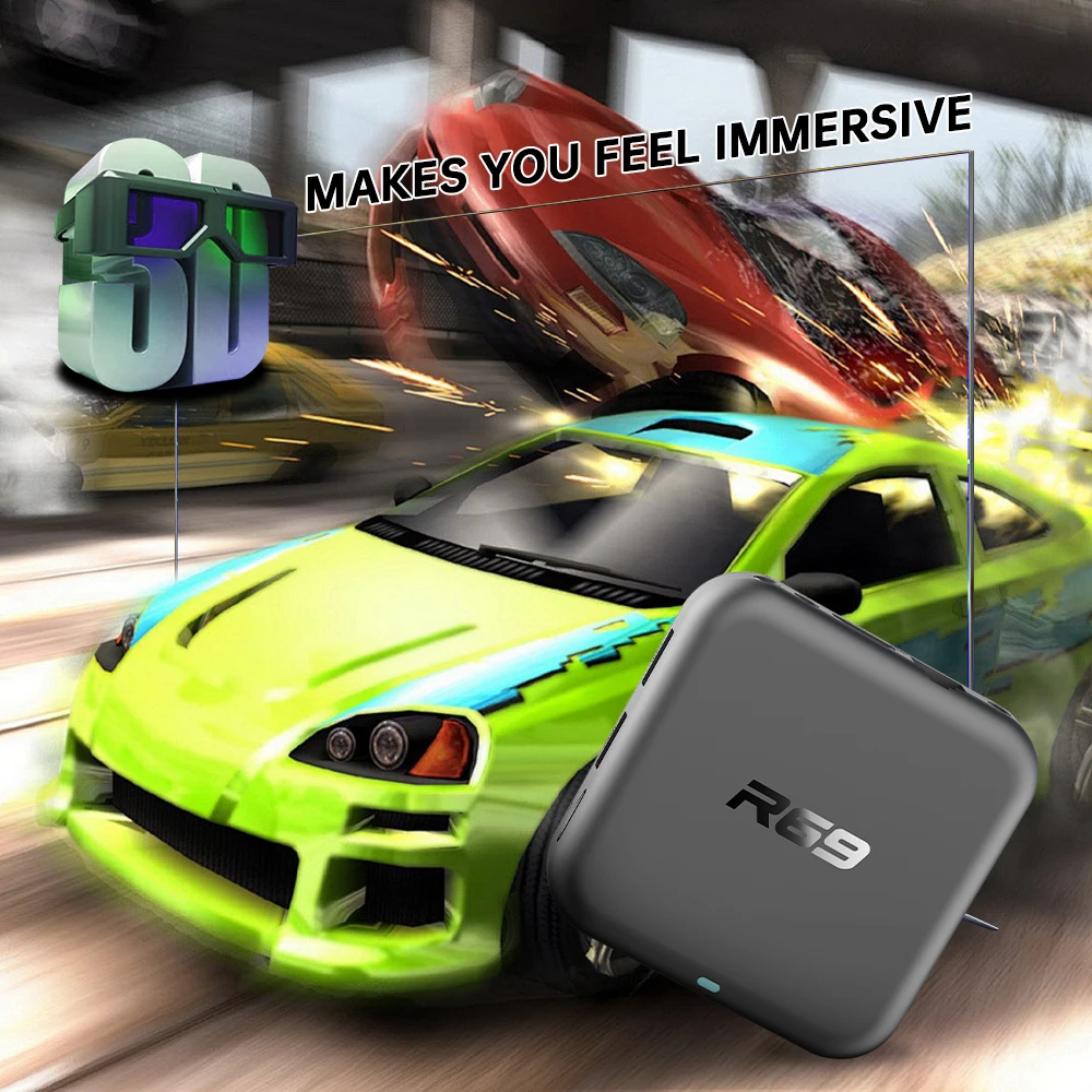 Janmifly Set Top Box R69-1 Rockchip RK3518 WIFI 6 Voice Remote Control Android 14 OS 8GB 16GB 32GB Support 4K BT5.0 Media Player