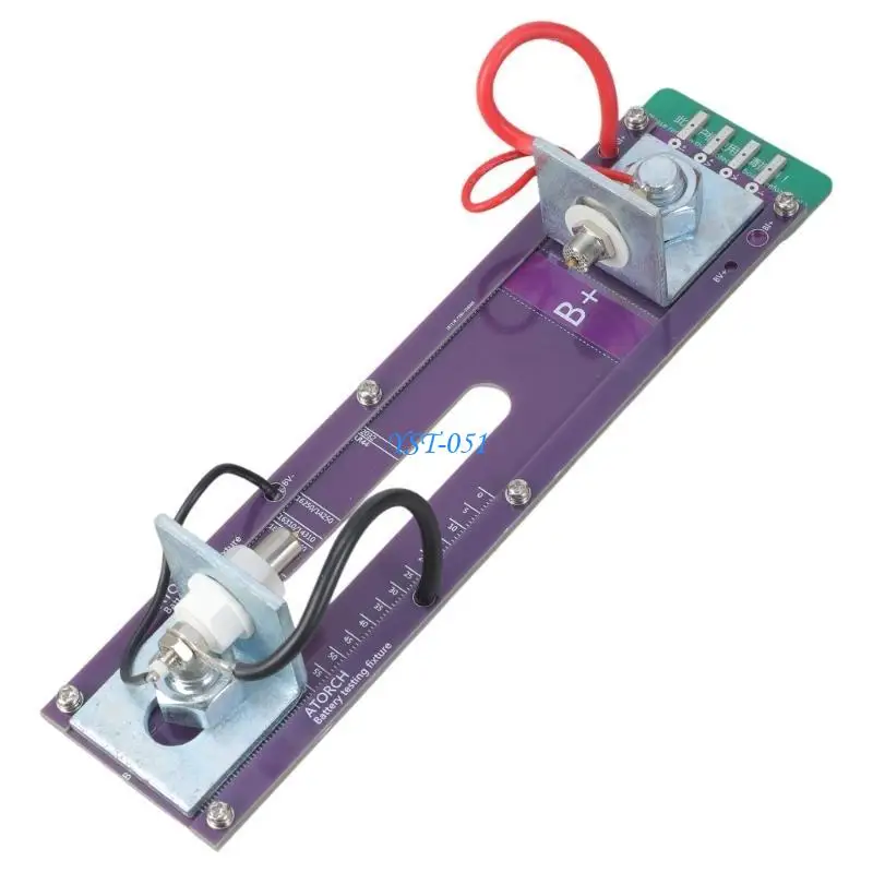 

E15A Current Meter Detection Box Battery Holder 20A 4 Wire Battery Test Stand