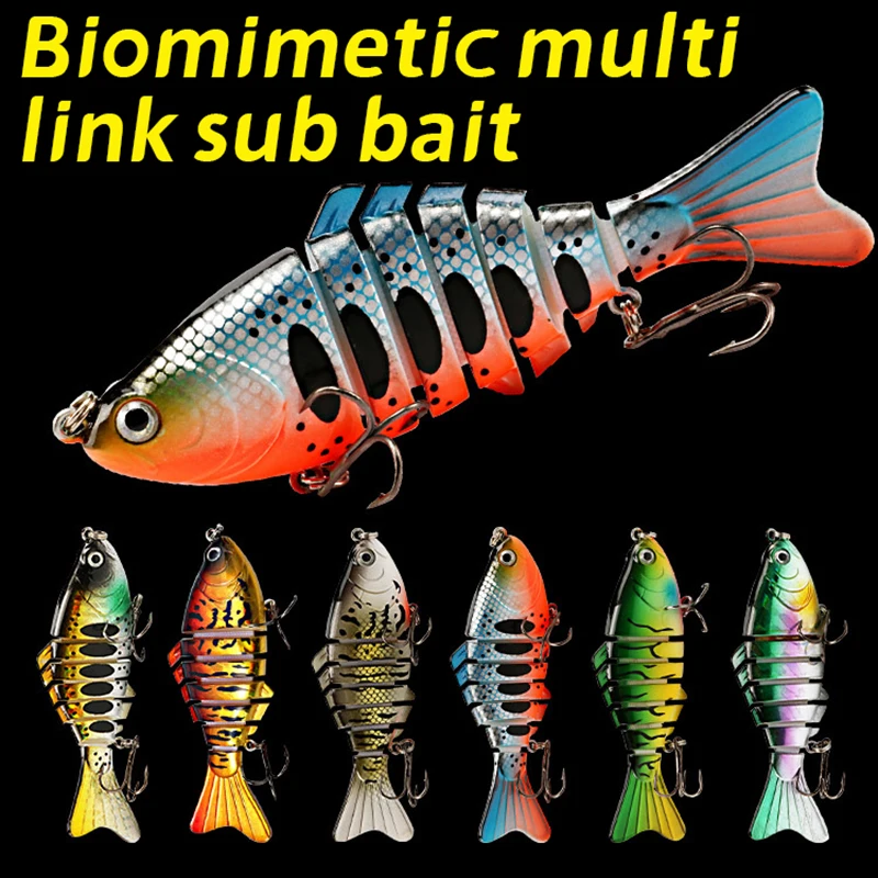 Fishing Lures Jointed Fishing Kits For Freshwater And Saltwater,Lifelike Swimbaits For Bass Trout Crappie,Slow Sinking Bass Fish