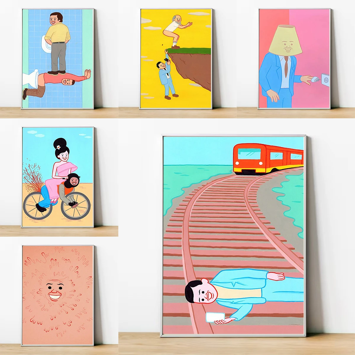 

Spanish Illustrator Joan Cornella Poster Home Office Decoration Posters for Wall Decororation Print Painting on Canvas Art Decor