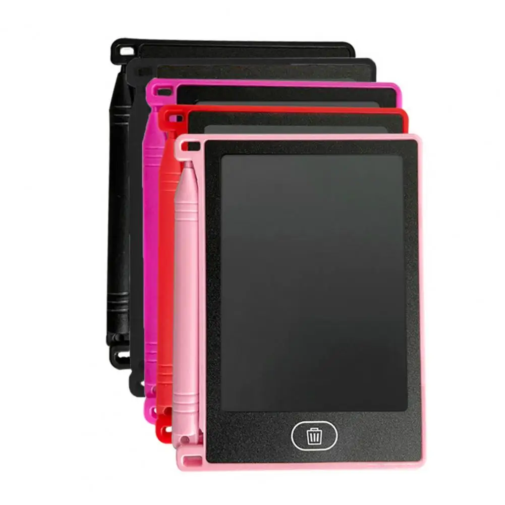 Tablero de dibujo LCD de 4,4 pulgadas, tableta de escritura LCD multifuncional para niños, bloqueo de una tecla, tableta de dibujo a prueba de agua, almohadilla de escritura a mano