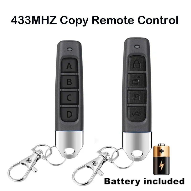 433MHz Smart Copy Remote Control Auto 4 Channe Code Garage Gate Door Opener Remote Control Duplicator Cloning Code Car Key