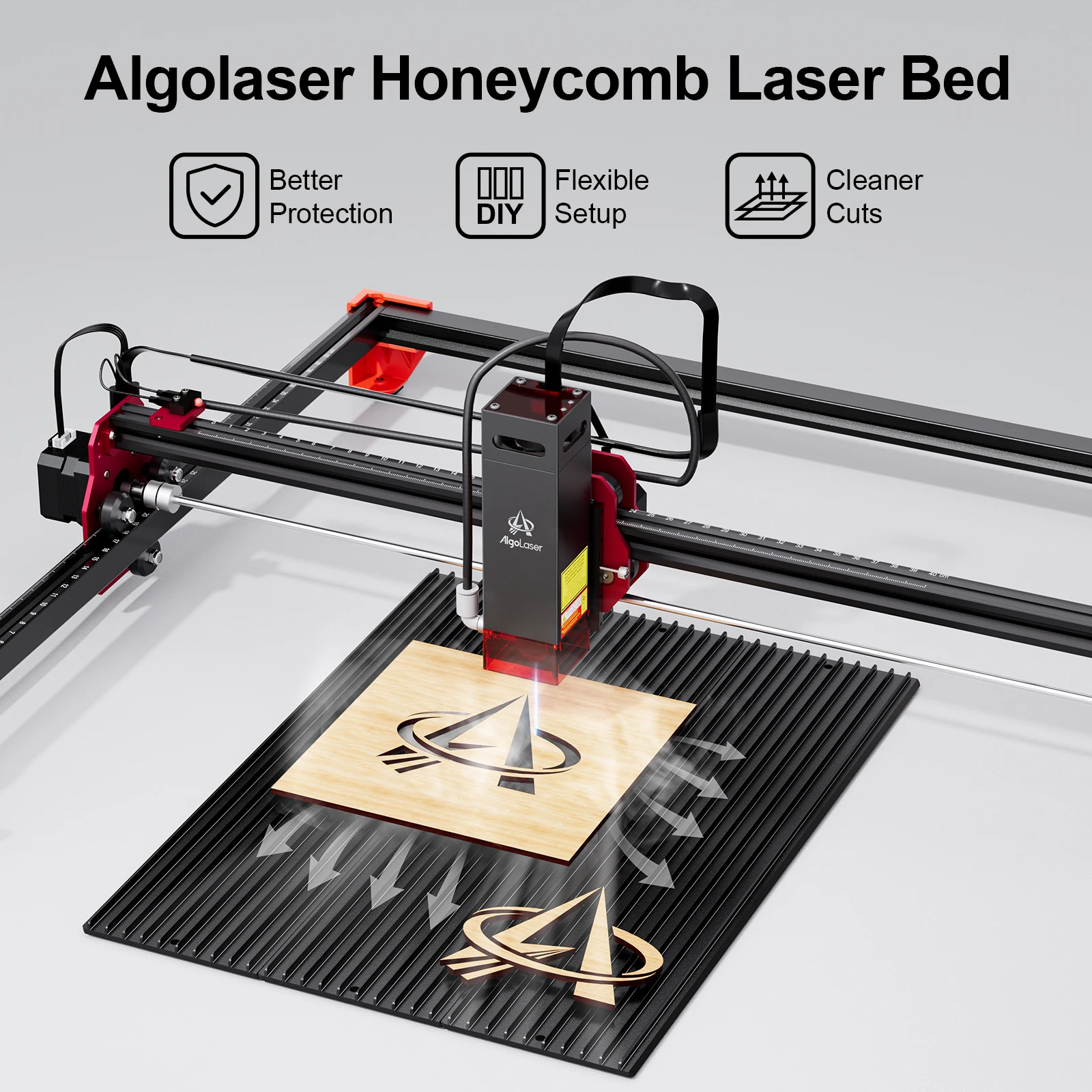 Honeycomb Laser Bed - AlgoLaser Base Láser de Panal de