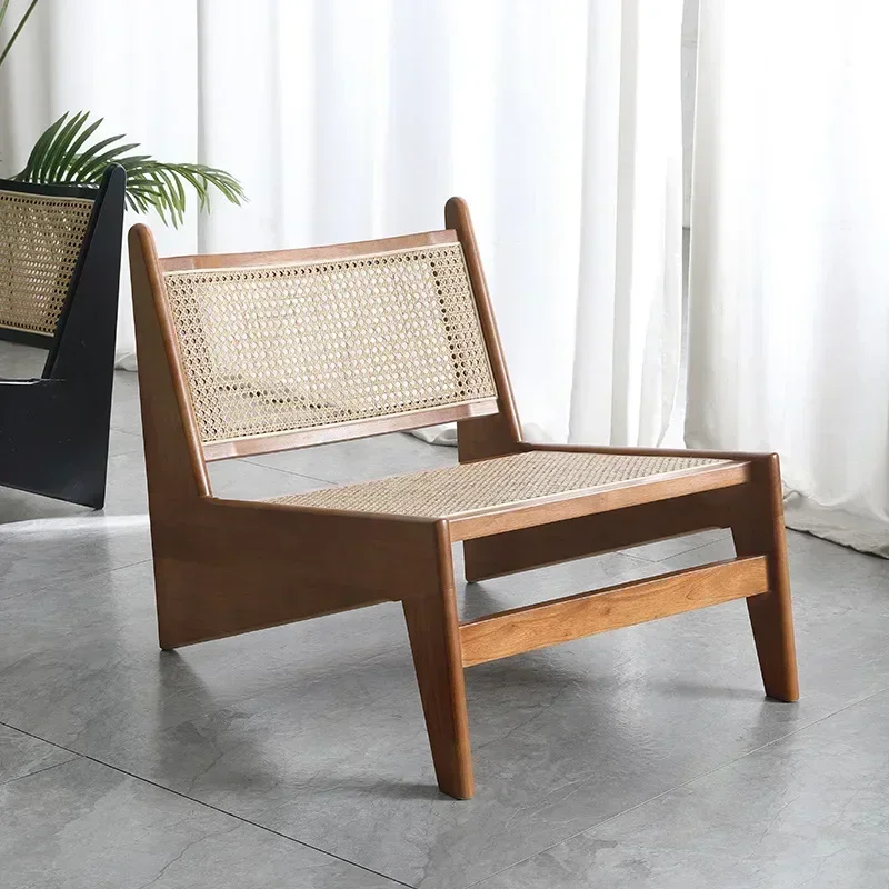 Lazy Bone Chair Chandigar Nordic Sofa Balcony Living Room Solid Wood Rattan Chair