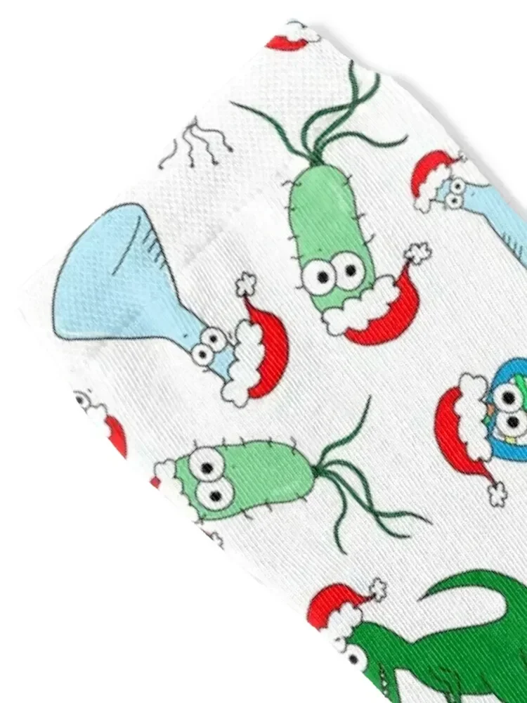 Cute Science Christmas - on white Socks moving stockings cotton aesthetic floral Boy Child Socks Women's