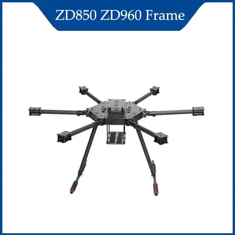

ZD850 ZD960 Полностью углеродное волокно F960 Шестироторная рама Складной рычаг Комплект рамы для гексакоптера с шасси RC FPV PIXHAWK Flight