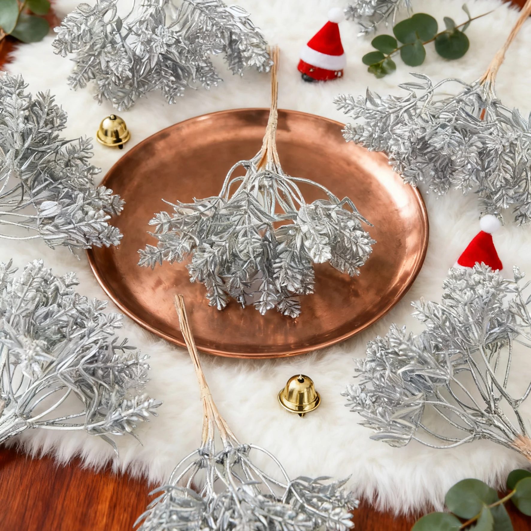 Artificial Flower Plant Cheap Grass Home Room Christmas Tree Wedding Wreath Table Decor Bouquet Accessory Clearance Diy Gift Box