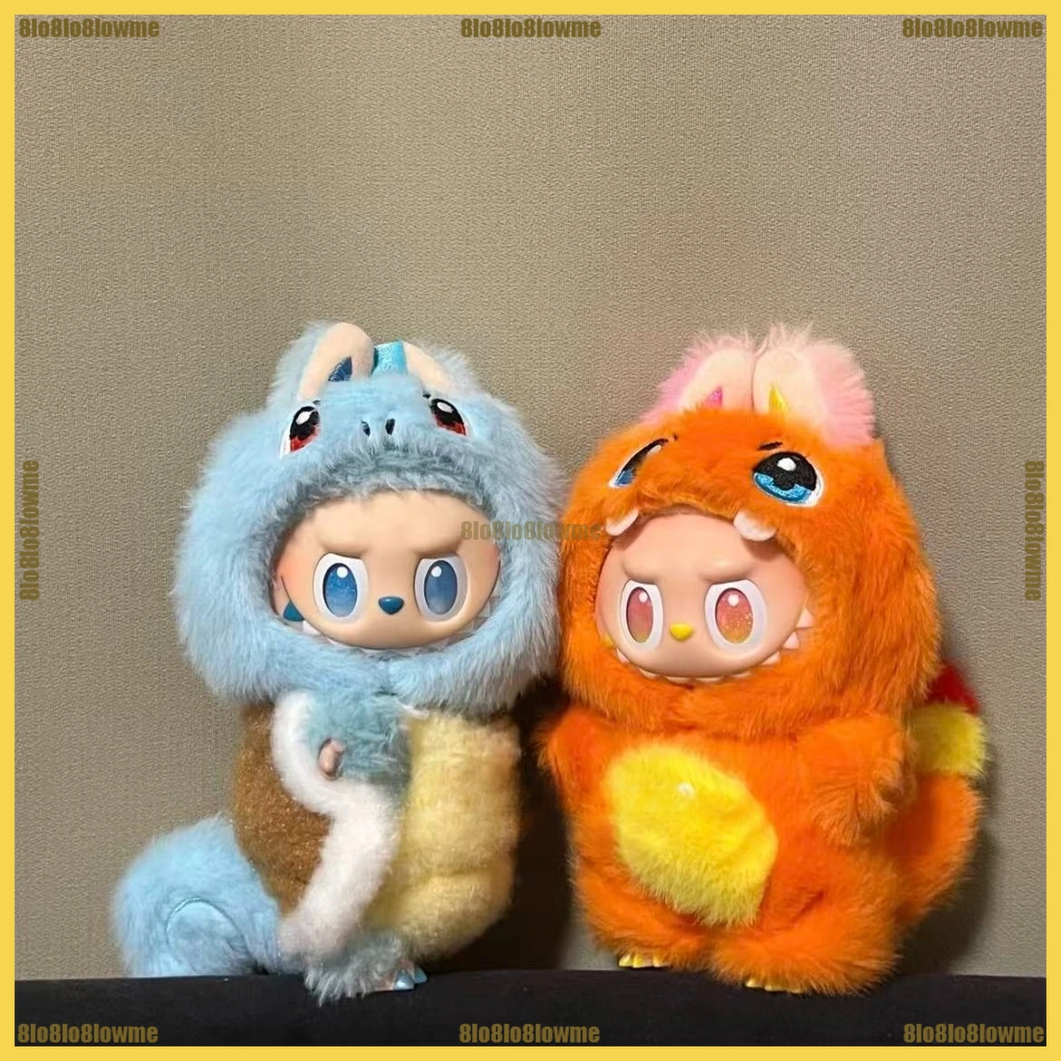 ملابس لابوبو الكرتونية Kawaii Charmander السنجاب Bulbasaur الزي مع حقيبة صغيرة أفخم دمية الملابس موضة إكسسوارات دمي