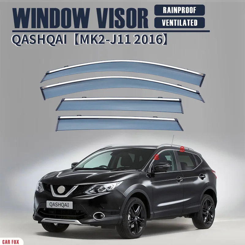 

For Nissan Xiaoke QASHQAI Dualis Rogue Sport Window visor Weather Shield Side Window Deflector Car windshield weather shield