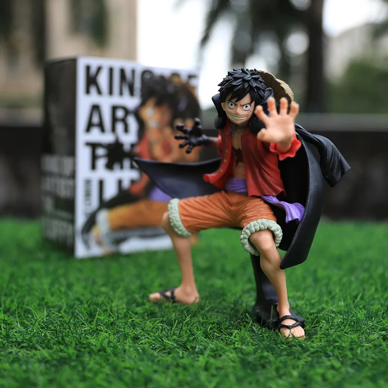 Anime One Piece Luffy Ghost Island Combat Suit Doll Desktop Car Mounted Desktop Decoration Statue Ornament Small Handmade Gifts