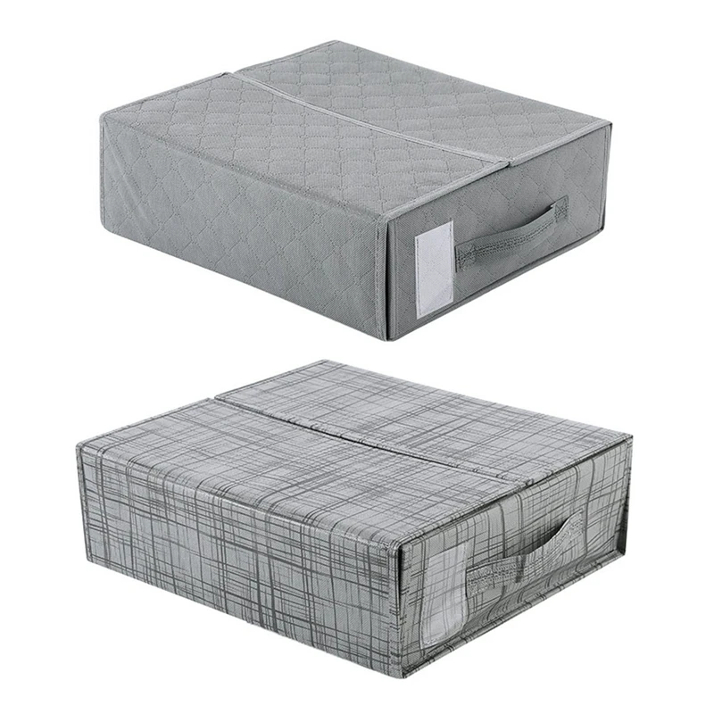 Handheld Fabric Storage Box Folding Clothes Storage Box Household Clothes Bedding Storage Bag