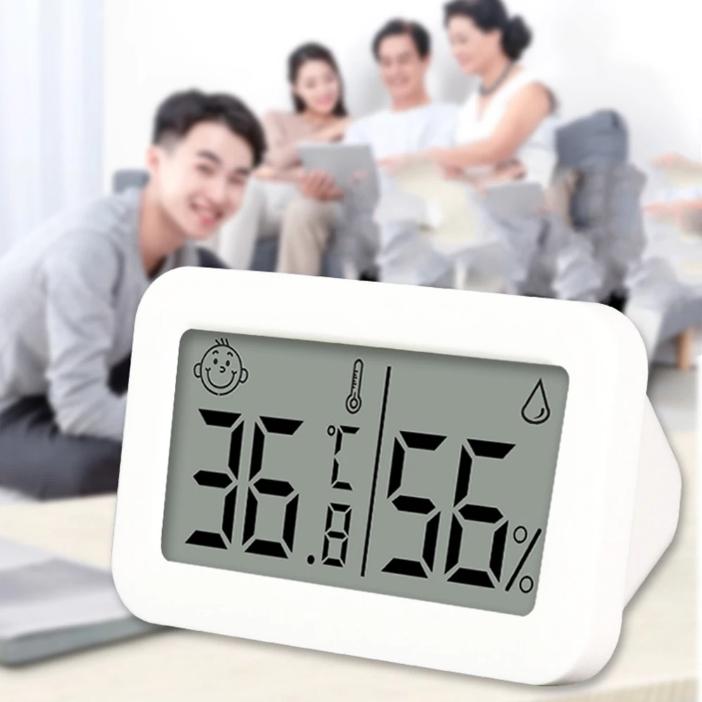 Mini medidor de temperatura y humedad para el hogar, pantalla Digital LCD para interiores, adecuado para casas, Dormitorios, habitaciones de bebés y