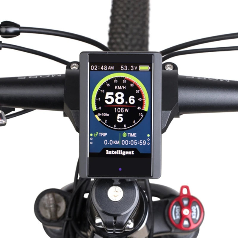 ●New Colorful Screen Display P850C Speedometer with 9-Level Assist for Electric Bicycle BBS01B BBS02B-ABFB