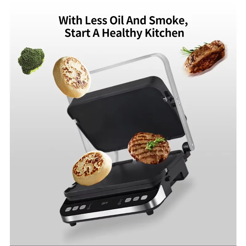 Multifunctional Smokeless Nonstick Indoor Outdoor Table Removable Plate BBQ Grill Electric Griddles Contact Grills