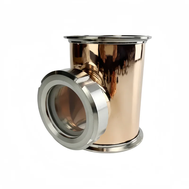 3inch FerruleOD91mm Mix Copper--Stainless Steel304 Type Flute Distiller Pipe Column,Copper Platte Sets*4