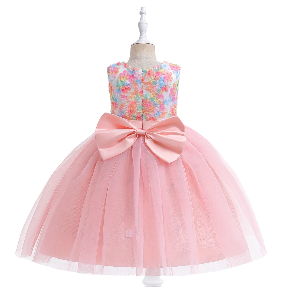 Summer Girl Party Dresses For Kids Birthday Princess Dress Tulle Girls Wedding Evening Vestidos Children Formal Pageant Clothes