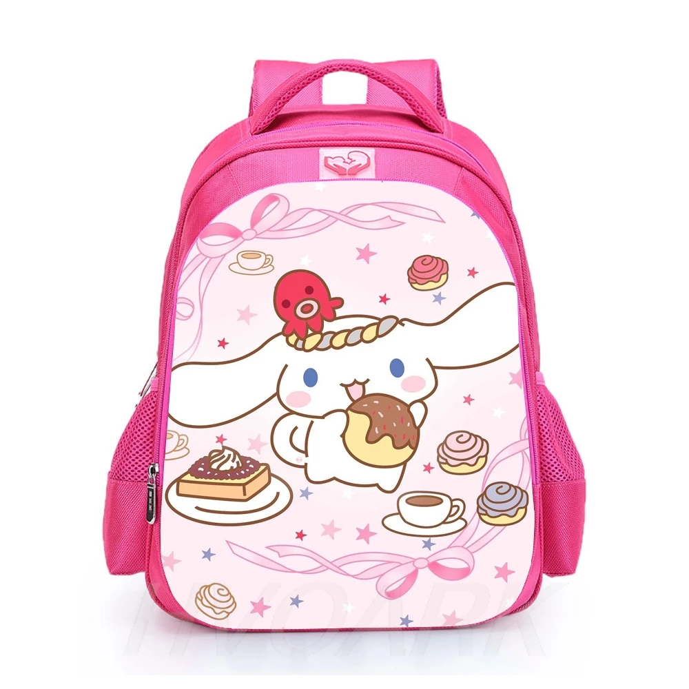 

Cartoon Cinnamoroll Backpack For Primary School Students Grades 1 To 6 Spine Protection Load Reduction Double School bags