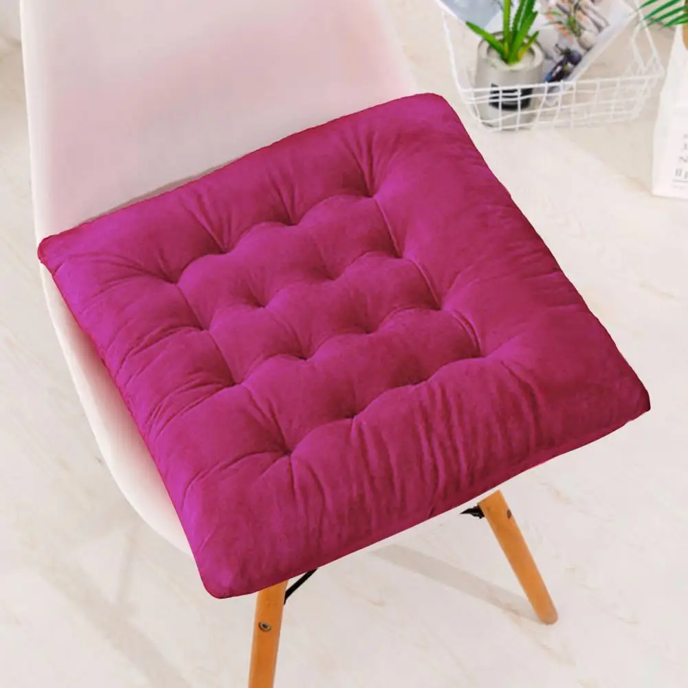 Durable Long-lasting Chair Cushion Comfortable Square Chair Cushion with Seat Cushion Straps Strong Resilience Office for Long