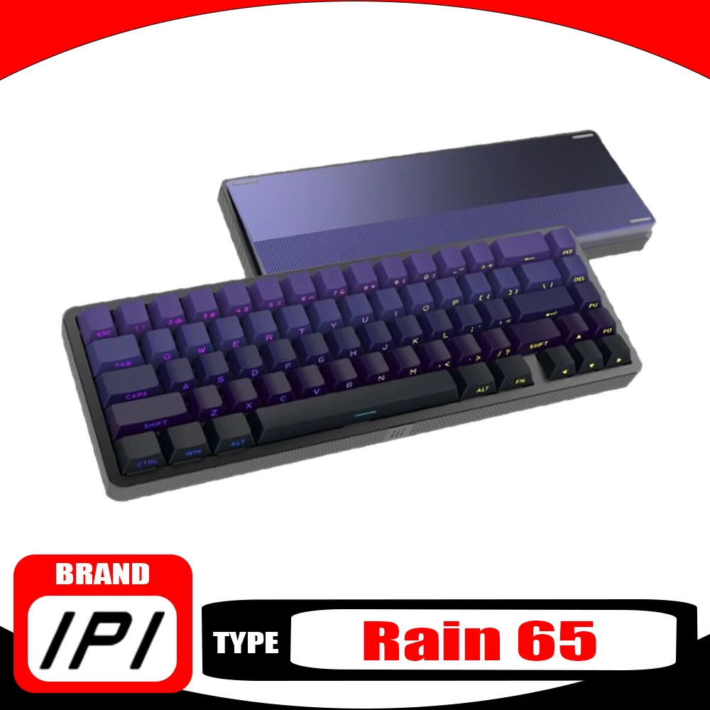 New Ipi Rain65 Magnetic Switch Keyboard Aluminium Alloy Tri Mode Gaming Mechanical Keyboard 8000hz Pc Gamer Accessories Rain 65