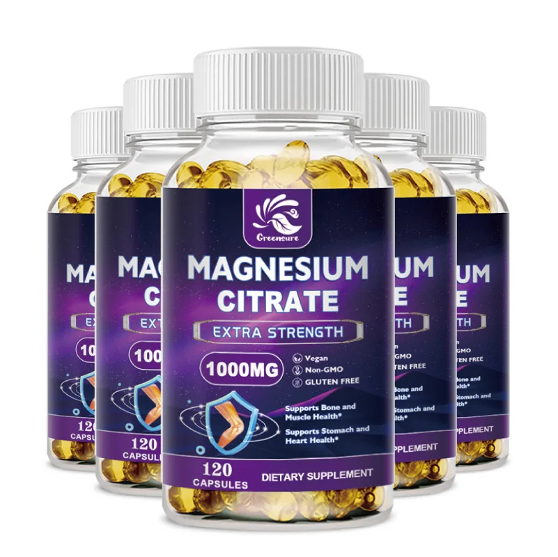 

Magnesium Citrate 1000 Mg - Easily Absorbed, Purified Trace Mineral - Muscle, Nerve and Energy Support, Non-GMO