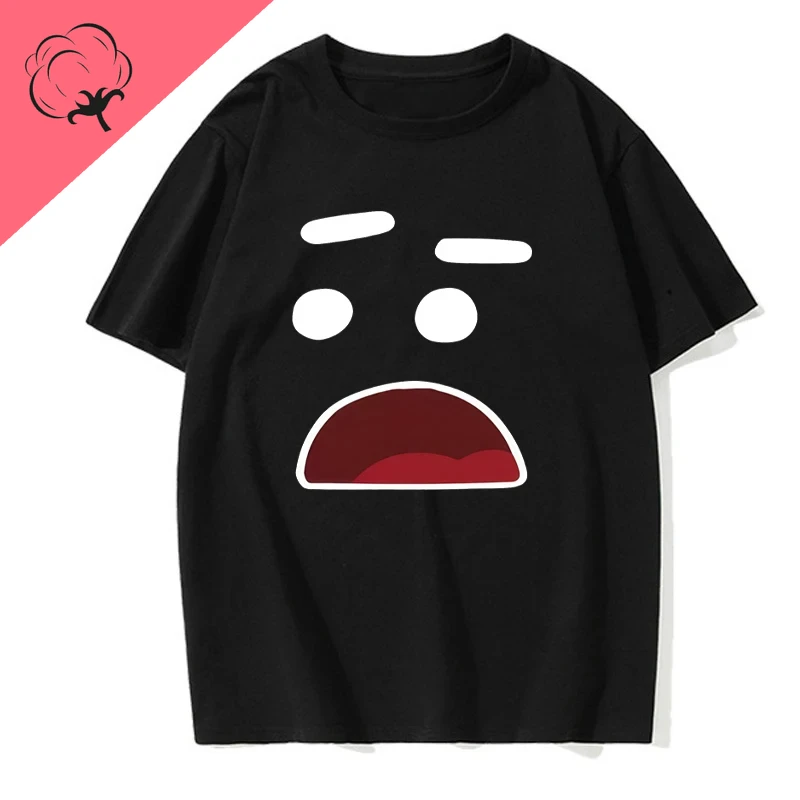 Unisex men's cartoon printed street wear Summer men's short sleeve T-shirt Casual and comfortable clothing