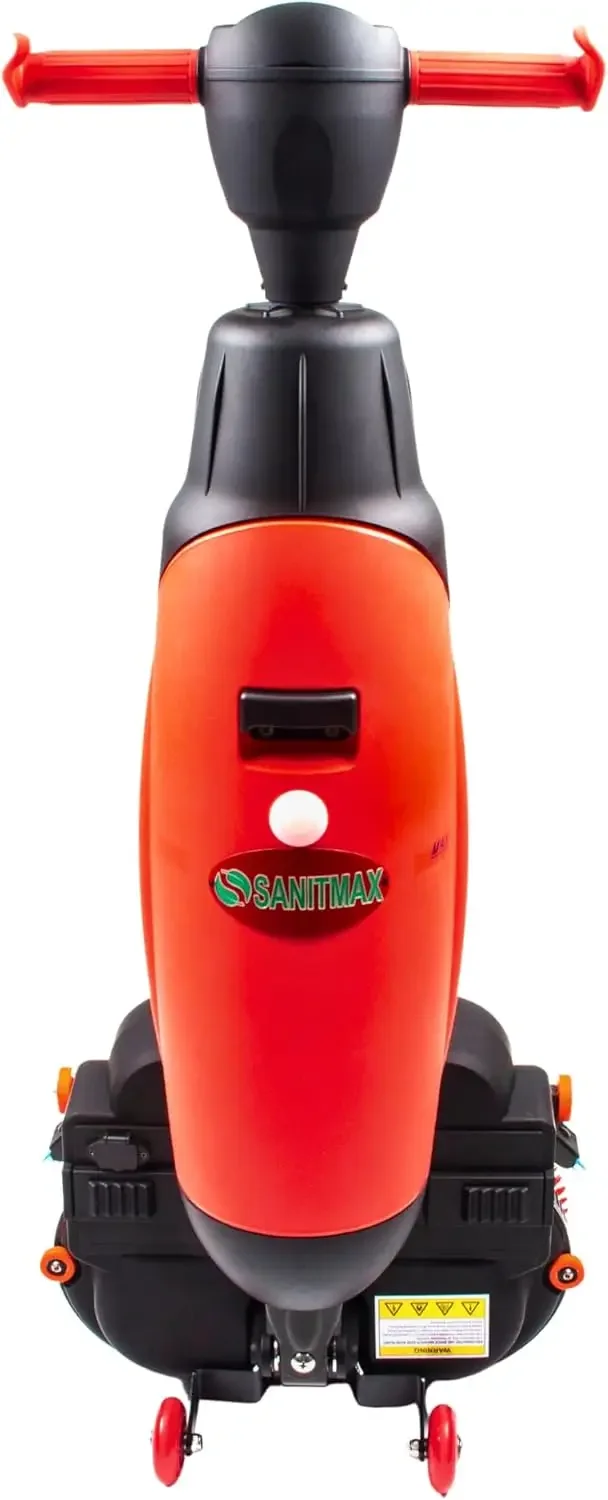 17" Commercial Floor Scrubber Machine, Rotary Double Brushes, 10000 sqft/h, Cordless Rechargeable Lithium Battery